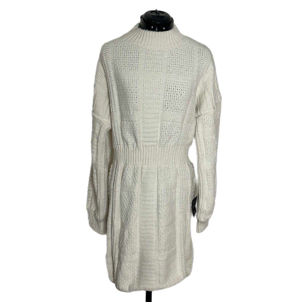 Lulus Patchwork It Cable Knit Cutout Sweater Dres… - image 3